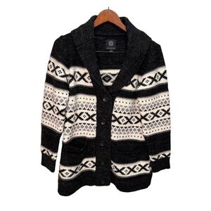 Sansara Fair Isle Wool Blend Chunky Sweater Size Medium